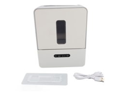Dispenser de papel toalha automático sem toque, com luz noturna, para cozinha, banheiro, parede, 1200mah, cinza S/MARCA