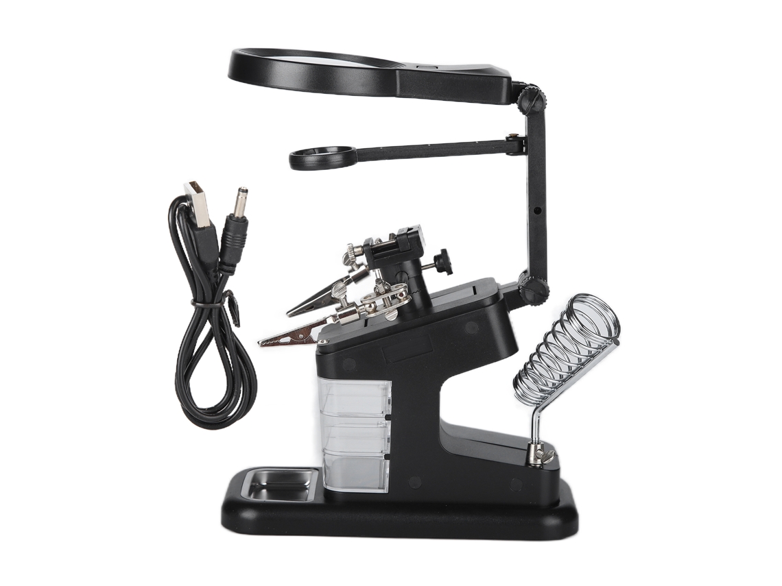 Lupa Para Mesa Com Luzes Led Vante (fixa E Fácil Ajuste)