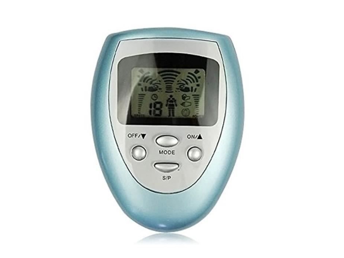 Aparelho de Eletroestimulação 4 Patches 8 Programas Tela Lcd Neutro Aparelho de Eletroestimulação Massageador Emagrecedor @Fml