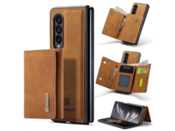 Capa Carteira Dobrável Tripla Para Samsung Galaxy Z Fold4 Dg.ming M1 Series