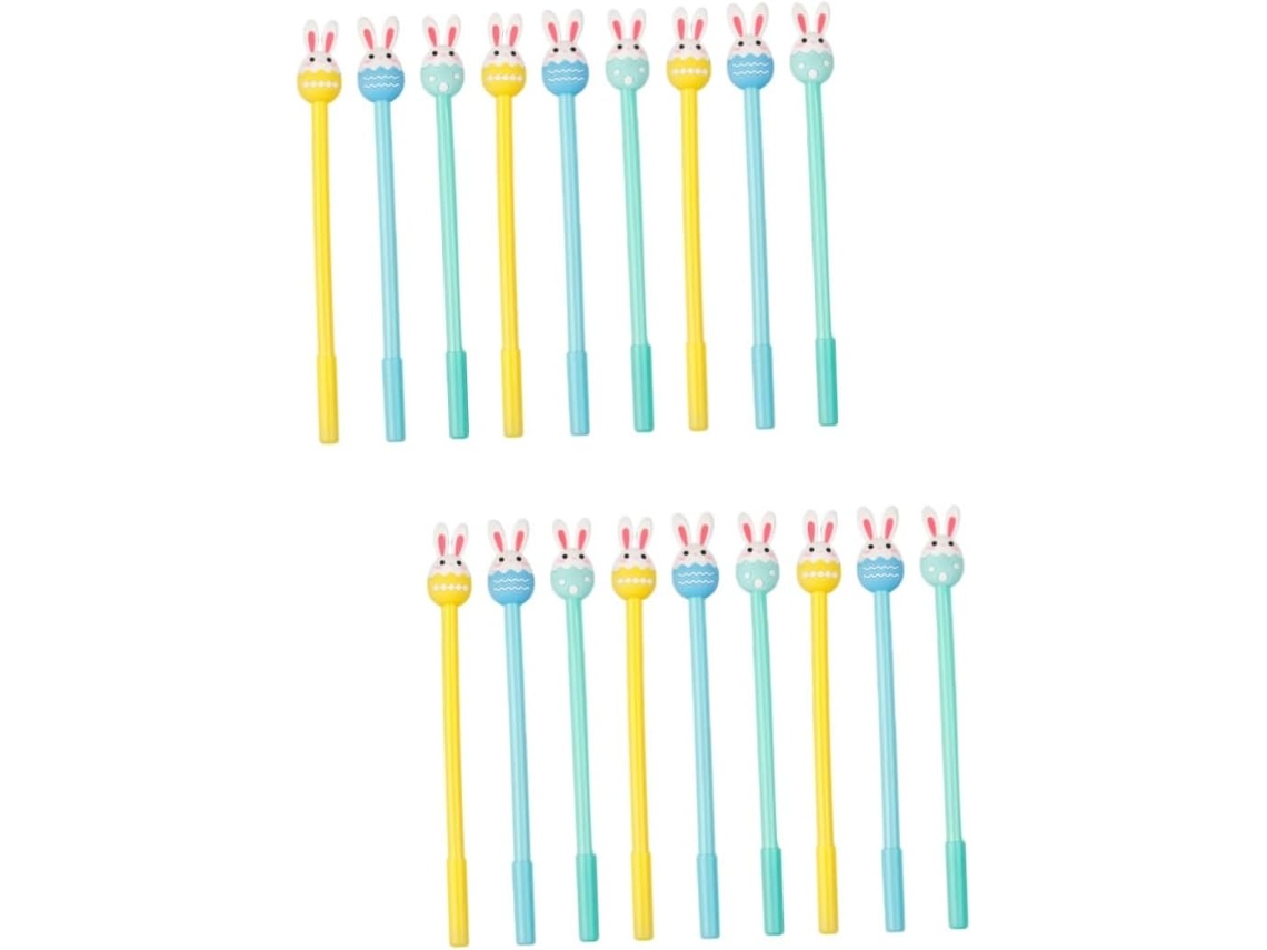 2 Conjunto Caneta de Tinta Gel, para Escritório, 2 Conjuntos de Canetas em Gel Kawaii Rabbit CHABERLU