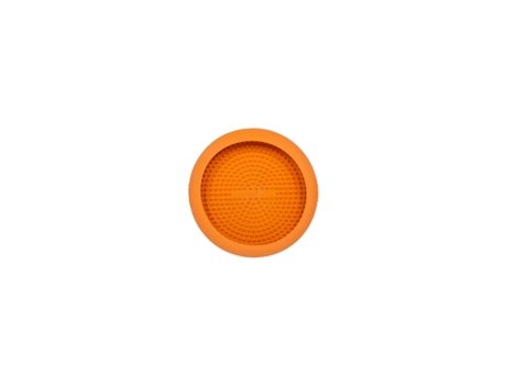 Alimentador moderno para cães Lickimat Orange Rubber