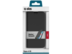 Capa SBS BookWallet OPPO A18 (Preto)