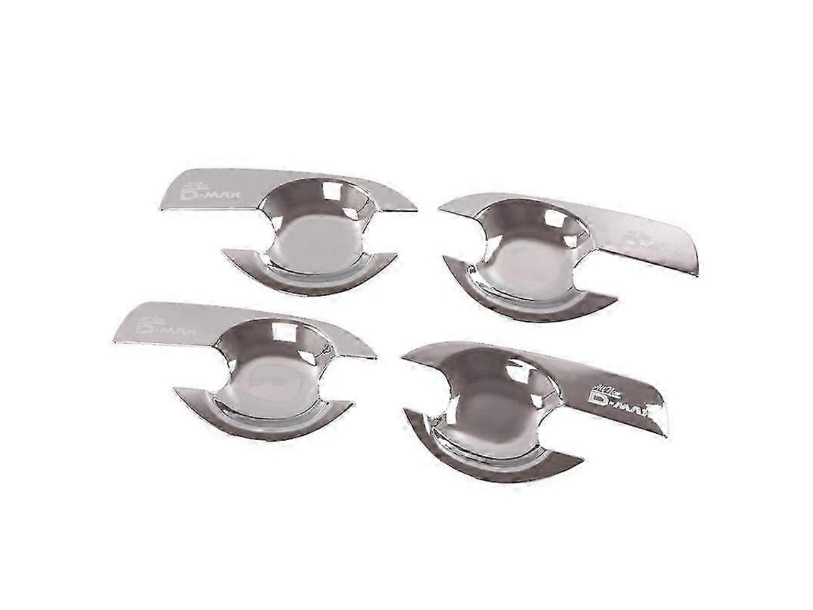 4pcs/set Abs Chrome Capa Tampa Alça Porta Carro Compatível Com D Max 2012 2018 2015 Dmax Acces
