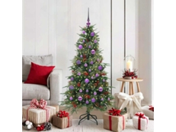 Vidaxl Árvore De Natal Articulada Artificial Verde 150 Cm Pe E Pvc