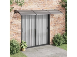 Vidaxl Toldo De Porta 300x75 Cm Policarbonato Preto
