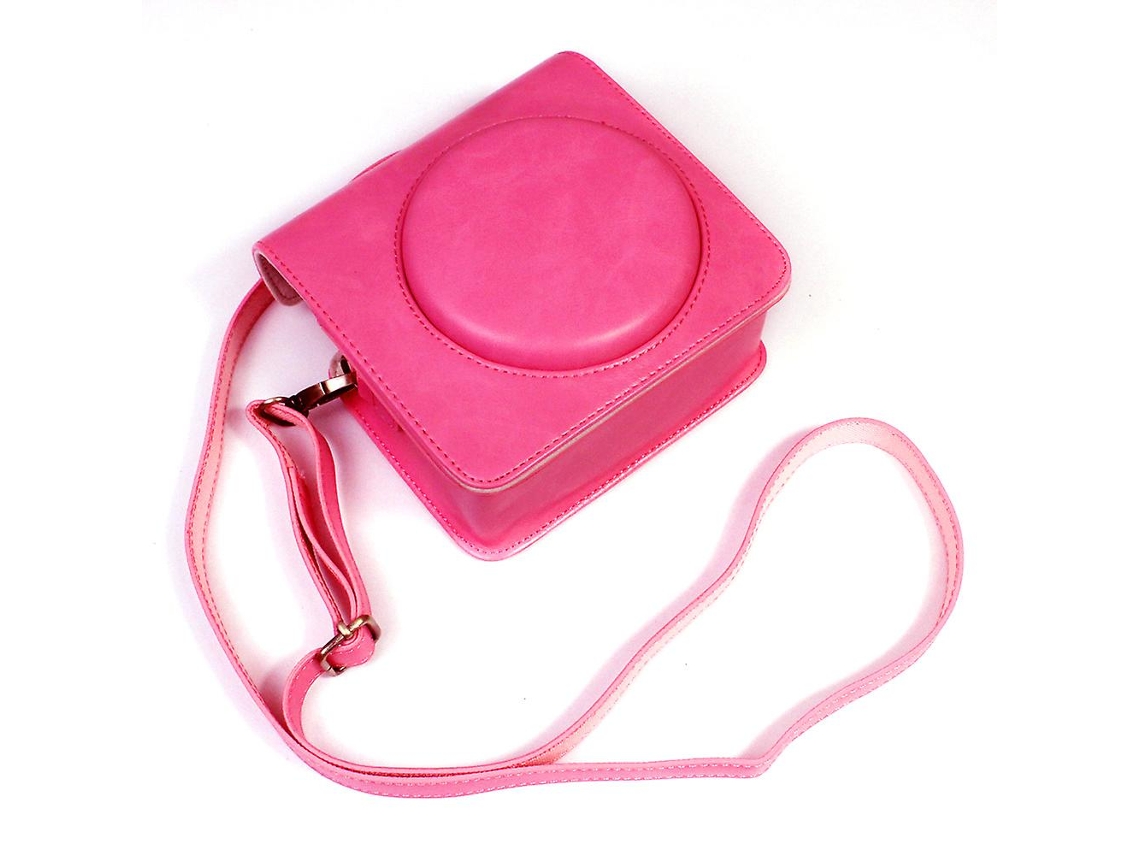 Capa De Couro Pu Para Câmera Instax Square Sq1 Brilvibera