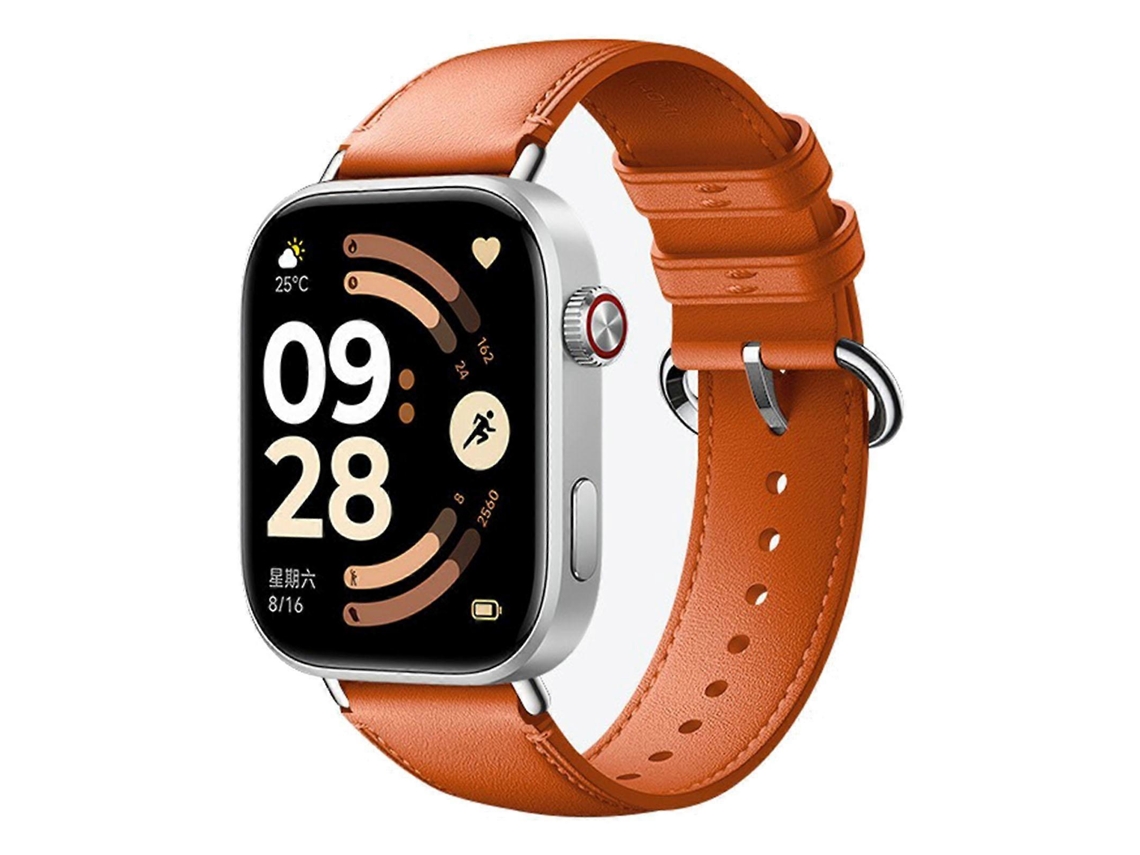 Pulseira De Couro De Cor Sólida Para Redmi Watch 6