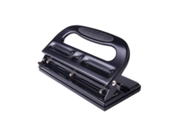 Perfurador De Papel De 3 Furos, Capacidade Para 30 Folhas, Furos Metálicos Ajustáveis, Perfura Pvc E Papel Laminado.