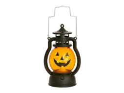 Laxiscreed Lanterna De Abóbora Portátil Com Botão E Bateria Embutida Para Halloween