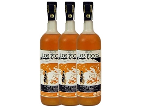 Cachaça LOS PICOS Los Picos Licor De Miel (0.7 L - 3 unidades)