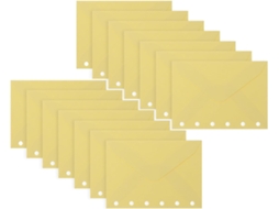 Artibetter Conjunto De 30-envelopes Soltos Para Pasta Papel Recarregável, Ideal Para Escola, Escritório, Mini Arquivo E