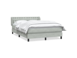 Box Spring Bed, Box Spring Beds Vidaxl Cinzeto Veludo (160 X 220 Cm)