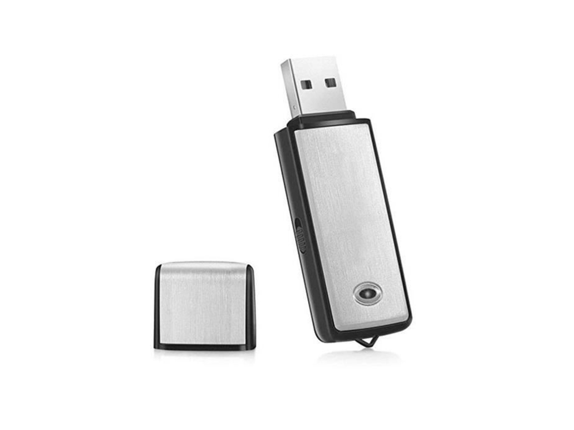 Gravador de voz USB 32G Pen Drive Recarregável Gravador de áudio de voz digital para gravação de entrevista de reunião no PC Sodial