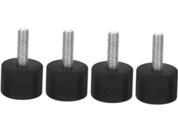 Conjunto De 4 Pés Niveladores Ajustáveis Packove Para Móveis, Pés De Borracha Antiderrapantes E Com Absorção Impacto