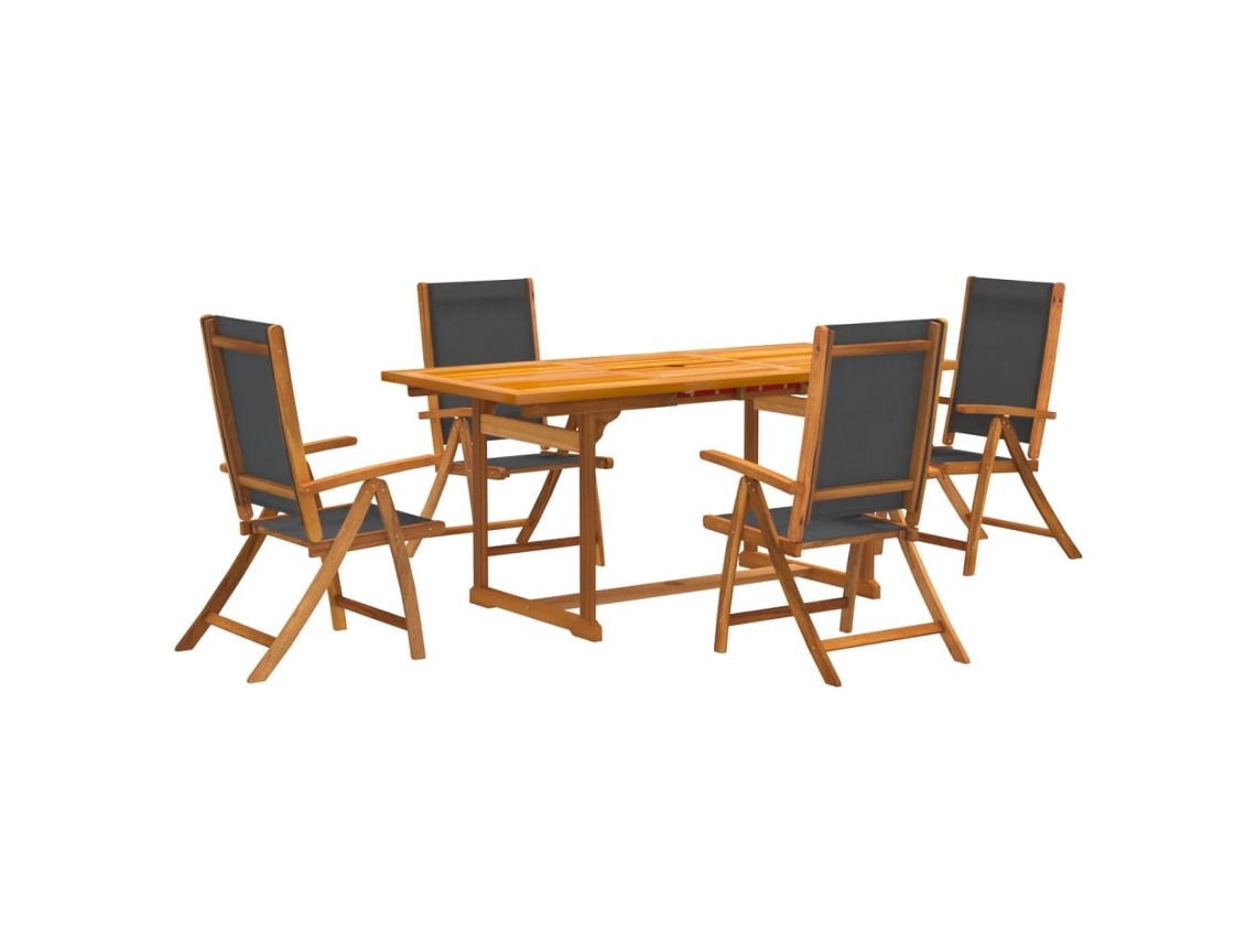 Garden Dining Set, Garden Dining Sets Vidaxl Marrom Madeira De Acácia (n/a)