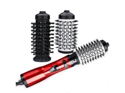 Secador de Cabelo 2 em 1: Pente, Escova Ar Quente, Modelador Cachos Elétrico e Ajustável. GOKOCO