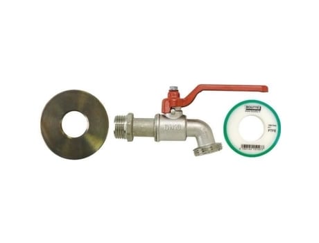 Kit Adaptador De Tanque Boutte 1000 L Conexão 60 Mm Cinza Latão, Teflon