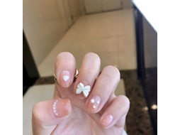 Dicas de Unhas Falsas Artificiais Diy Leite Chá Coração Borboleta Produto Final 24 Peças