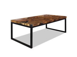 Coffee Table, Coffee Tables Vidaxl Preto Teca (n/a)