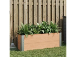 Vidaxl Canteiro De Jardim Elevado Castanho 100 X 30 X 36 Cm