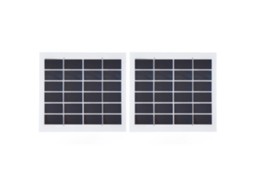 2 Pcs Painel Solar Portátil 2w 6v, Células Solares de Alta Eficiência para Iluminação Doméstica | S/MARCA