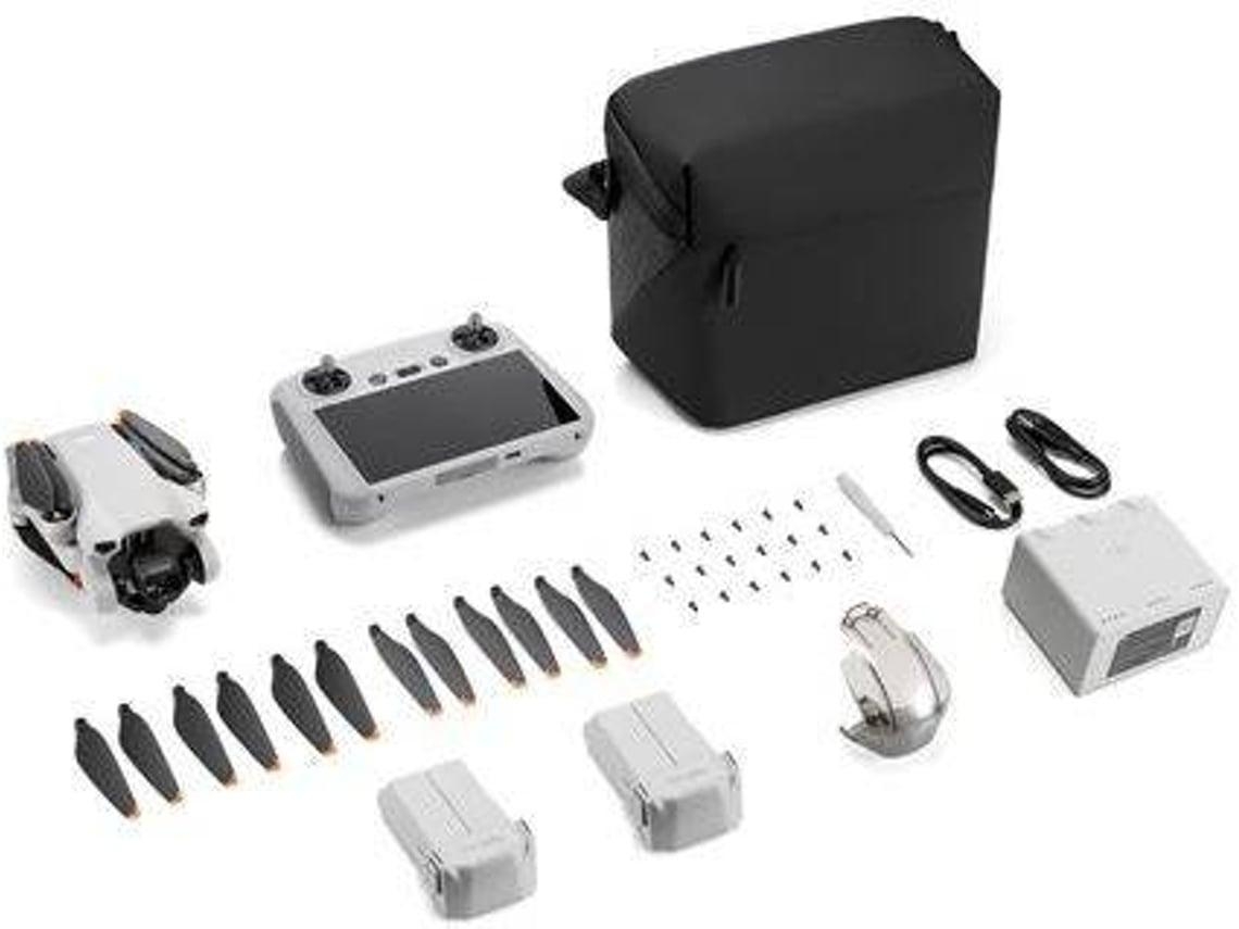 Drone DJI Mini 3 Fly More Combo + DJI RC (Outlet Caixa Aberta - 4K - Autonomia: Até 38 min - Cinzento)