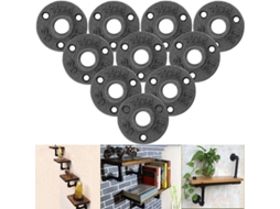 Flange de ferro Nova Line, 10 unidades, 3 furos, 1/2" BSP