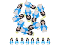 Conjunto De 30 Miniaturas De Figuras Da Virgem Maria Em Pvc Azul, Ideais Para Decoração Religiosa De Páscoa Conjunto De 30 Miniaturas D Gokoco