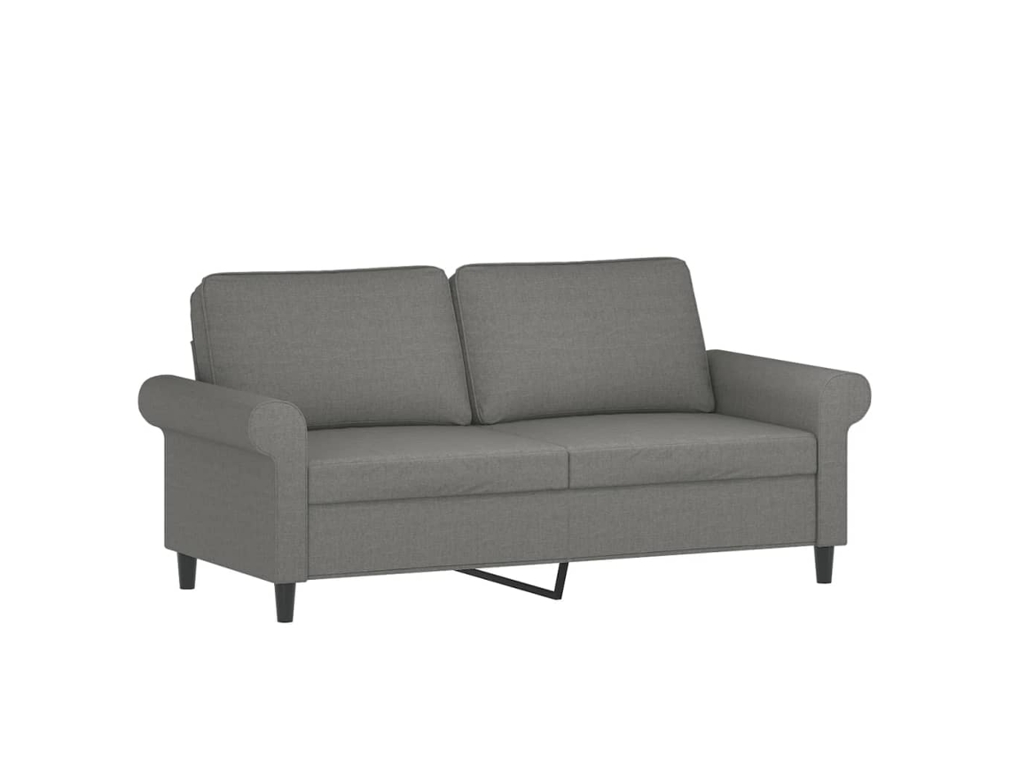 Sofá de 2 Lugares VIDAXL (Cinzento - Tecido - 172 x 77 x 80 cm)
