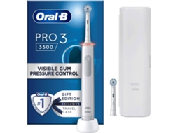 Escova Dentes Elétrica ORAL-B Pro 3 3500 Branca (Outlet Caixa Aberta - 1 Unidade)