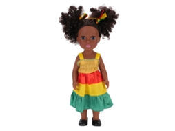 Mali boneca Africana Realista de 14 Polegadas com Cabelo Afro e Roupas Removíveis para Crianças