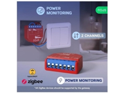 Nós B3z Módulo De Interruptor Inteligente Zigbee Nous (2 Canais, Medição De Potência)