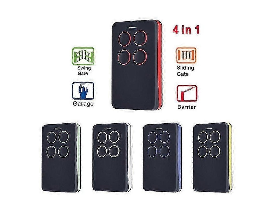 Controle Remoto para Porta de Garagem, Transmissor Portátil de Comando Remoto para Garagem, 433 Mhz, Cor Aleatória TAISHENGDA