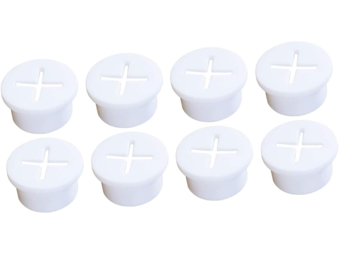 8 Capas Brancas De Silicone Para Cabos, Flexíveis, Para Móveis Gokoco