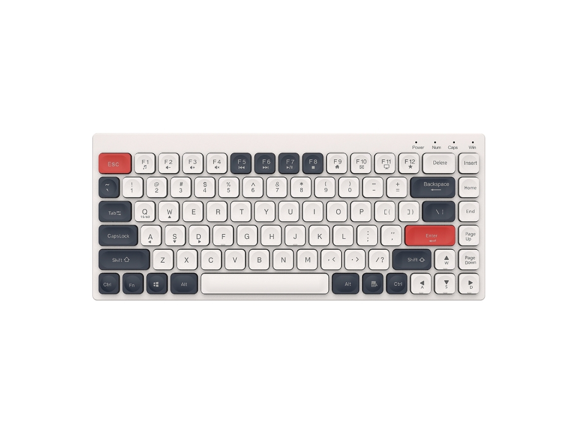 Teclado De Membrana Sem Fio Bt100, Modo Duplo, 2,4 Ghz, Compatível Com Bluetooth, Mini Teclado Recarregável Para Computador De Mes Slowmoose
