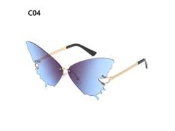 2026-óculos De Sol Retrô Sem Armação Nuvens Diamante Franges Vintage Steampunk Uv400 Para Mulher Homem E-c04