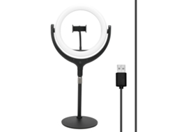 2026 luz Anular 26cm com Suporte e Clip para Telefone, Luz de Preenchimento para Vídeos e Selfies