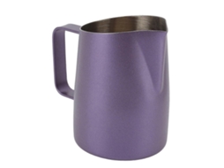 Copo Profissional Para Espumador De Leite Roxo Cafeteira De Aço Inoxidável Com Bico Afiado Para Uso Em Baristas E Cafés, 600 Ml Aquaforge
