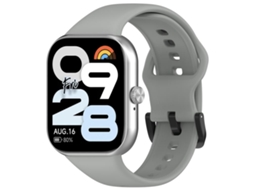 Bracelete para Redmi Watch Move Silicone Macio com Fivela de Aço Preta Cinza XIAOMOYU