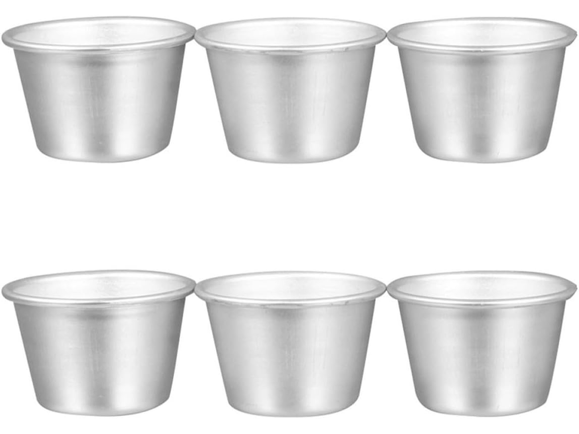 Conjunto de 6 bolas de boliche redondas de alumínio, antiaderentes.