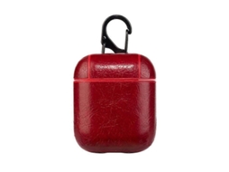 Capa Protetora De Silicone Resistente A Impactos Com Textura De Lichia Para Fones De Ouvido Sem Fio Apple Airpods 1/2.