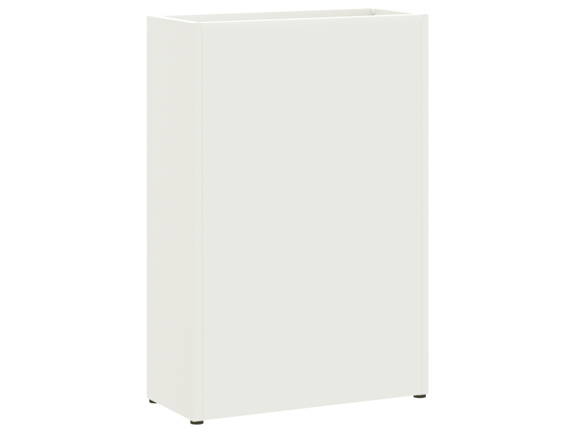Conjunto 1 Suporte De Guarda-sol Vidaxl Branco Aço (28 X 12 X 41 Cm)