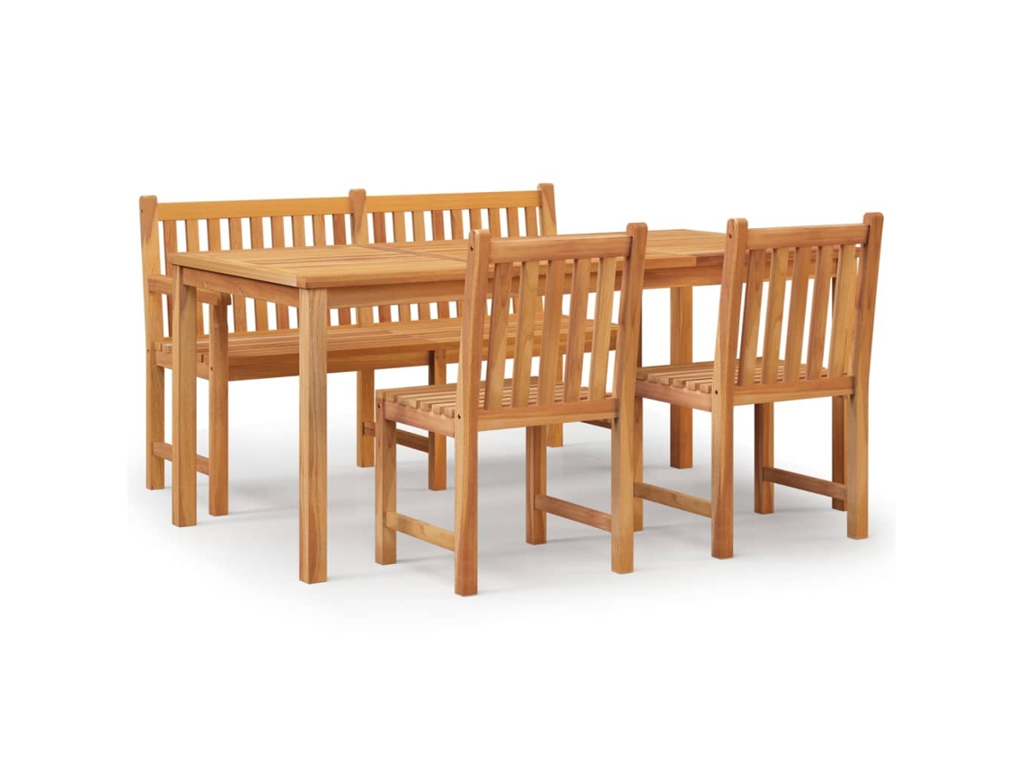 Garden Dining Set, Garden Dining Sets Vidaxl Marrom Teca (n/a)