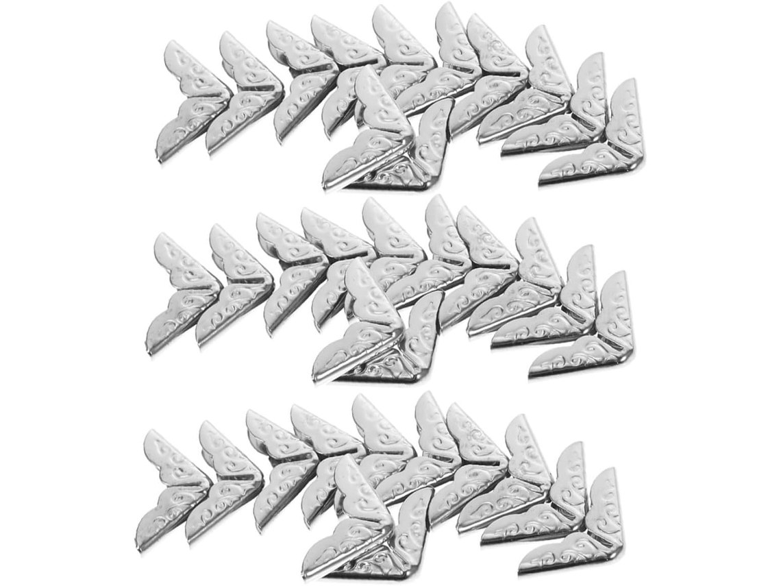Didiseaon 40pcs Protège - Coins Em Metal Argenté Vintage Para Álbuns E Dossiês Protège-coins Dossiês, Proteção