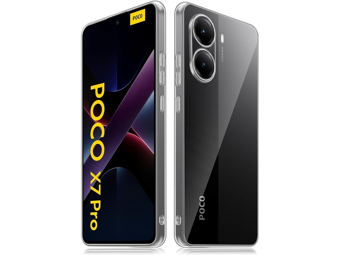 Lurelia Kit Proteção Para Xiaomi Poco X7 Pro 5g, Capa Tpu Transparente E Vidro De Ecrã