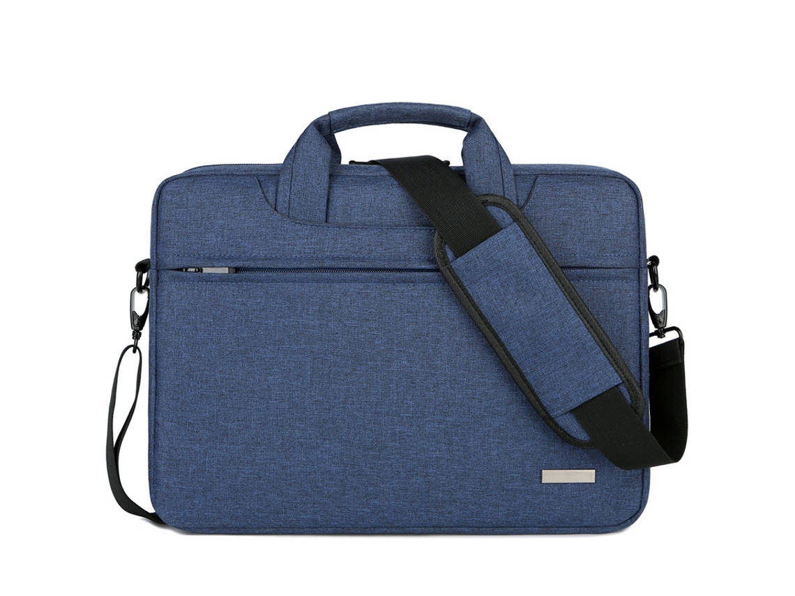 Bolsa para laptop de grande capacidade, à prova d'água, bolsa de ombro empresarial de 14 polegadas, azul Cuich