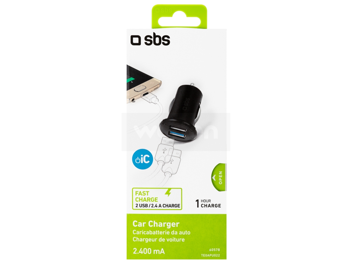 Carregador SBS 2xUSB 2000