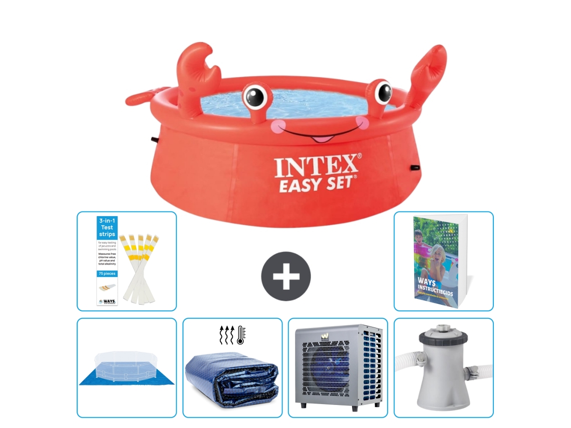 Intex Piscina Easy Set Redonda - Caranguejo - 183x51 Cm - 7-peças S124