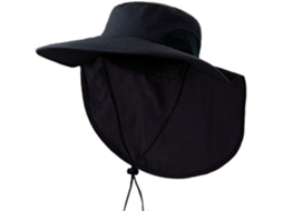 Chapéu de pescador - Item essencial para meninos e meninas - Unissex - Preto, Tamanho único